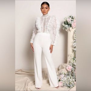 White Lace Jumpsuit